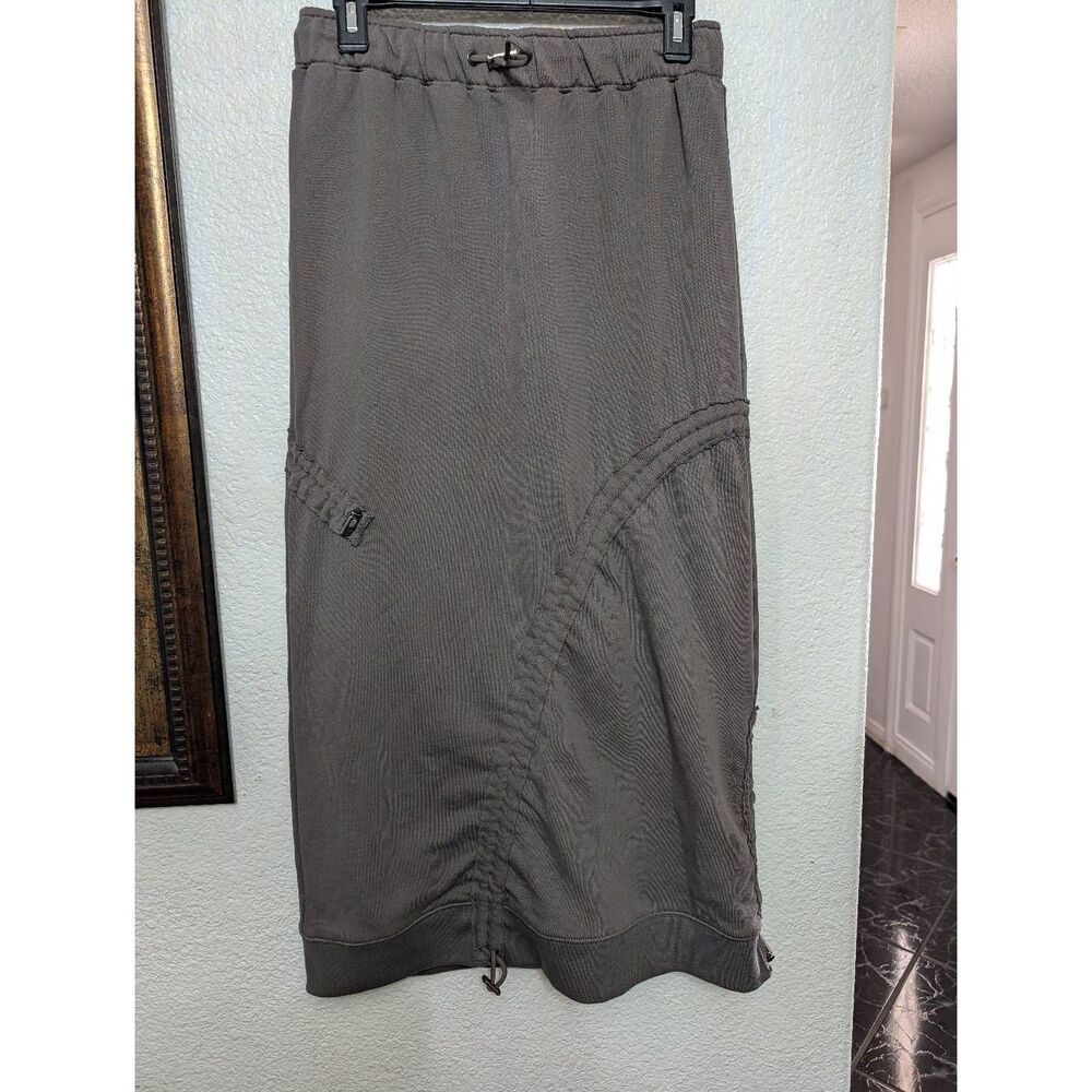 Lesugiatelier adjustable gray midi skirt